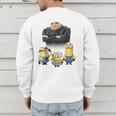 Despicable Me Minions Father's Day 1 Dad Cardboard Sign Men's Sweatshirt Back Print