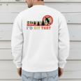 Disc Golf I'd Hit That Frisbee Golfer Retro Men Dad Men's Sweatshirt Back Print