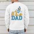 Disney Donald Duck Number One Dad Sunglasses Father's Day Men's Sweatshirt Back Print Disney Donald Duck Number One Dad Sunglasses Father's Day Men's Sweatshirt Back Print