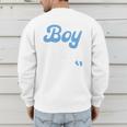 Expecting Dad Of Boy Est 2026 Father's Day Son-Dad To Be Men Men's Sweatshirt Back Print