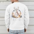 Fast Food Deer Hunting Hunter Dad Tail Buck Men's Sweatshirt Back Print