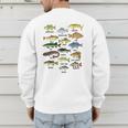 Fishing-Shirt Types Of Freshwater Bass Fish Dad Jokes Men's Sweatshirt Back Print