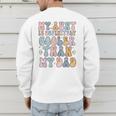 Funny Auntie My Aunt Is Definitely Cooler Than My Dad Men's Sweatshirt Back Print
