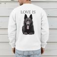 German Shepherd Shirt Shepard TShirt Dog Mom Dad Love Men's Sweatshirt Back Print
