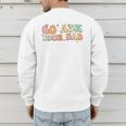 Groovy This Father's Day With Vintage Go Ask Your Dad Men's Sweatshirt Back Print