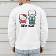 Hello Kitty Best Dad Fathers Day Small Men's Sweatshirt Back Print