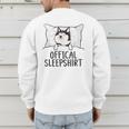 Husky Dog Pajama Husky Official Sleepshirt Mom Dad Kid Men's Sweatshirt Back Print