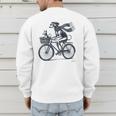 Italian Greyhound Whippet Bicycle Cycling Dog Mom Iggy Dad Men's Sweatshirt Back Print