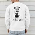Its Fine Im Fine Everythings Fine Dog Mom Dad Lovers Men's Sweatshirt Back Print