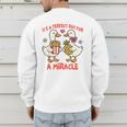 IVF Mom Dad Embryo Transfer Day It's A Day For A Miracle Men's Sweatshirt Back Print IVF Mom Dad Embryo Transfer Day It's A Day For A Miracle Men's Sweatshirt Back Print