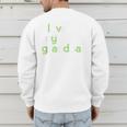 I Love My Grandpa Shirt For Boys Dad Papa Fathers Day Tee Men's Sweatshirt Back Print