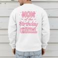 Mom And Dad Of The Birthday Girl Coquette Family Matching Men's Sweatshirt Back Print