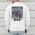 Monster Truck Dad Family Matching Monster Trucks Birthday Men's Sweatshirt Back Print