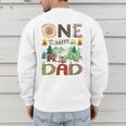 One Happy Dad Camper 1st Birthday Boy Camping Bear Men's Sweatshirt Back Print One Happy Dad Camper 1st Birthday Boy Camping Bear Men's Sweatshirt Back Print