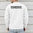 PAWDRE Maine Coon Cat Dad Feline Father Cat Dad Men's Sweatshirt Back Print