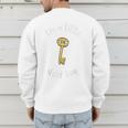Pun Tshirt I'm A Little Door Key Bad Pun Dad Jokes Men's Sweatshirt Back Print