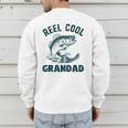 Reel Cool Grandad Fishing Grandpa Vintage Style Men's Sweatshirt Back Print