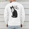 Tuxedo Cat Dad Cat Dad Tuxedo Cat Dad Men's Sweatshirt Back Print Tuxedo Cat Dad Cat Dad Tuxedo Cat Dad Men's Sweatshirt Back Print