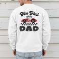 Two Fast Dad Of The Birthday Boy Racing Car Family Men's Sweatshirt Back Print