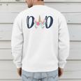 Unicorn Dad Birthday Shirt Matching Family Party Tee T-Shirt Men's Sweatshirt Back Print