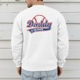 Vintage Baseball Daddy Of The Rookie Men's Sweatshirt Back Print Vintage Baseball Daddy Of The Rookie Men's Sweatshirt Back Print