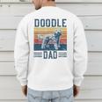 Vintage Doodle Dad Aussie Doodle & Goldendoodle Men's Sweatshirt Back Print