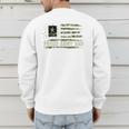 Vintage Proud Army Dad Camo American Flag Veteran Men's Sweatshirt Back Print