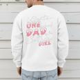 Winter Onederland 1st Birthday Theme Dad Of Birthday Girl Men's Sweatshirt Back Print