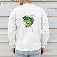 Youth Boy My Lucky Fishing-Shirt Bass Fish Dad Men's Sweatshirt Back Print