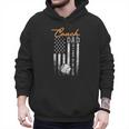 Baseball Coach Dad Like A Normal Dad Only Cooler USA Flag Men Hoodie