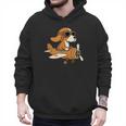 Beagle Flying a Plane Pilot Airplane Dog Mom Dad Men Hoodie