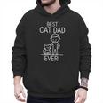 Best Cat Dad Ever Fun Line Art Illustration Men Hoodie