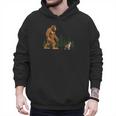 Boston Terrier Bigfoot Dog Walking Dog Mom Dad Kids Men Hoodie
