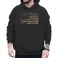 You Can't Scare Me I Have 4 Daughters & Wife Fathers Day Dad Men Hoodie