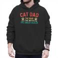 Cat Dad The Man The Myth Cat Lover Kitten Owner Kitty Men Hoodie