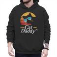 Cat Daddy Vintage 80s Style Cat Retro Sunglasses Distressed Men Hoodie