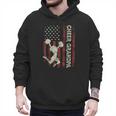 Cheer Grandpa US Flag Dad Patriotic Cheerleader Fathers Day Men Hoodie
