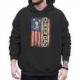 Cheerleader Dad Cheer Dad American US Flag Father Team Men Hoodie