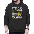 Childhood Cancer Survivor Support Step Dad Of A Warrior Men Hoodie