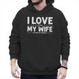 Cool Cornhole Art For Men Dad Love My Wife Husband Corn Hole Small Men Hoodie