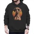 Cool Retro Vizsla Dog Mom Dad Vintage Pet Lovers Men Hoodie
