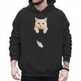Cute Cat Pocket Cat Mom Cat Dad Cat Lover Men Hoodie Cute Cat Pocket Cat Mom Cat Dad Cat Lover Men Hoodie