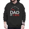 Dad Of 2 Boys Fuel Gas Gauge Father Of Two Sons Men Men Hoodie