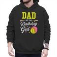 Dad Of The Birthday Girl Softball Player Theme B-Day Daddy Men Hoodie