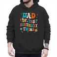 Dad Of The Birthday Twins Boys Girls Party Retro Bday Men Hoodie