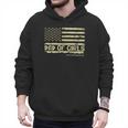 Dad Of Girls Outnumbered US Flag Father's Day Daughter Dad Men Hoodie