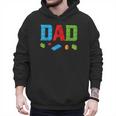 Dad Master Builder Building Bricks Blocks Family Set Parents Small Men Hoodie