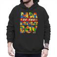 Dad And Mom Dada Birthday Boy Building Bricks Family Party Men Hoodie