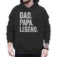 Dad Papa Legend Vintage Distressed Bold Papa Graphic Men Hoodie
