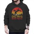 Dad Pays Mom Prays Dirt Bike Retro Motocross Boys Kids Men Hoodie